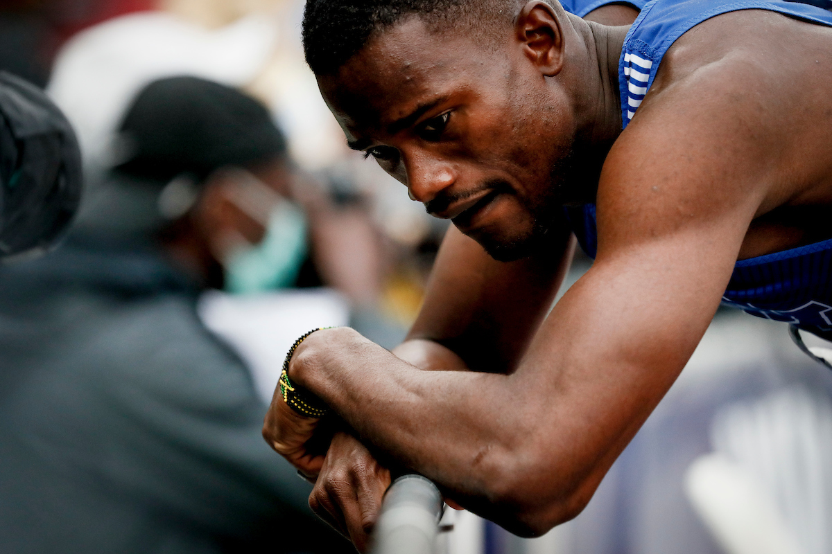 Kenroy Williams.

Day 3. 2021 NCAA Track and Field Championships.

Photo by Chet White | UK Athletics