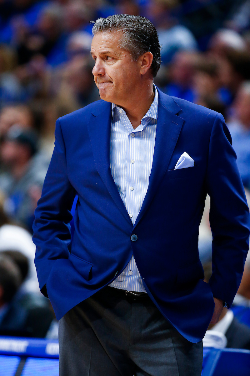 John Calipari.

Men's basketball beats North Dakota 96-58.

Photo by Chet White | UK Athletics