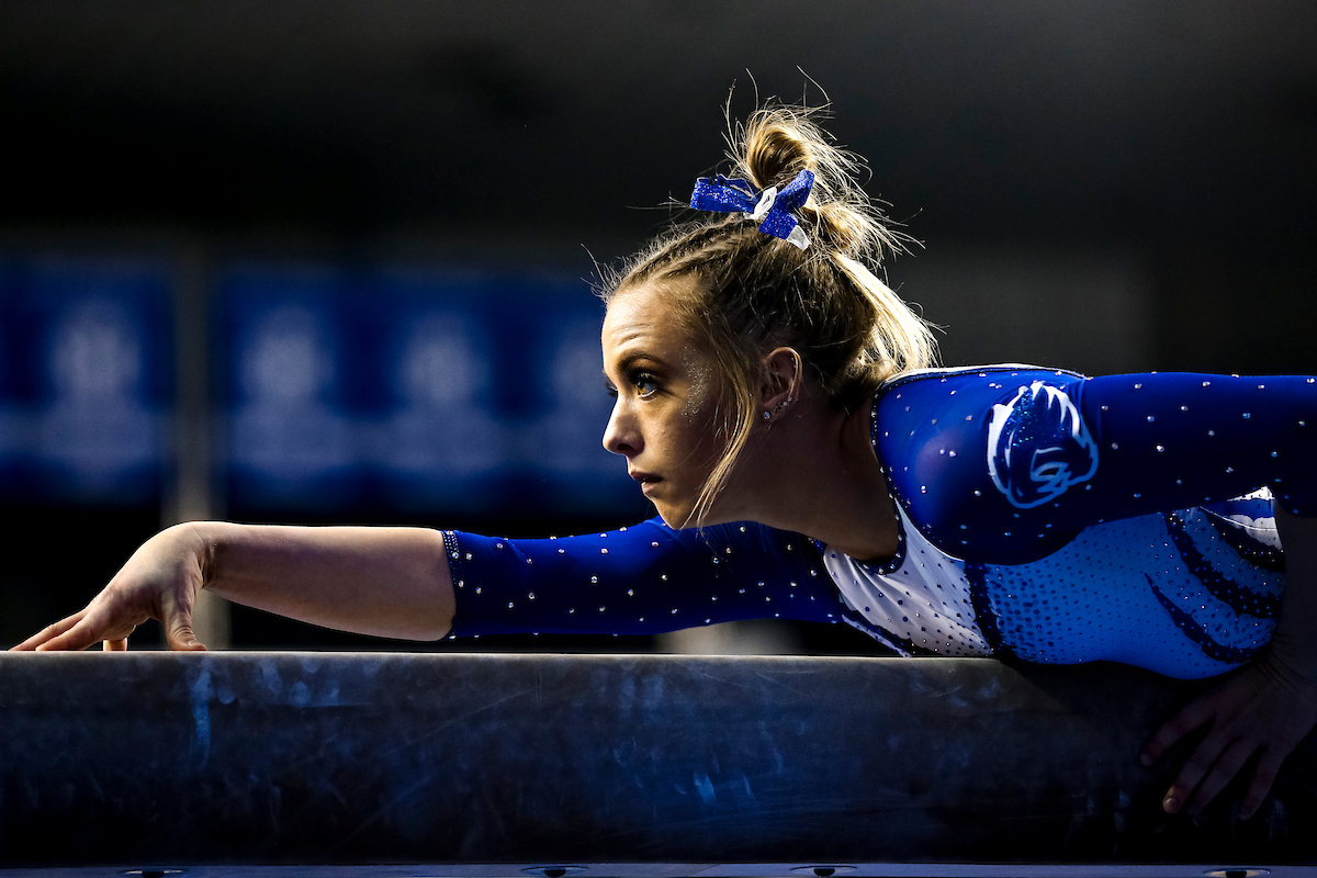 Josie Angeny.

Kentucky gymnastics loses to Florida.

Photo by Eddie Justice | UK Athletics