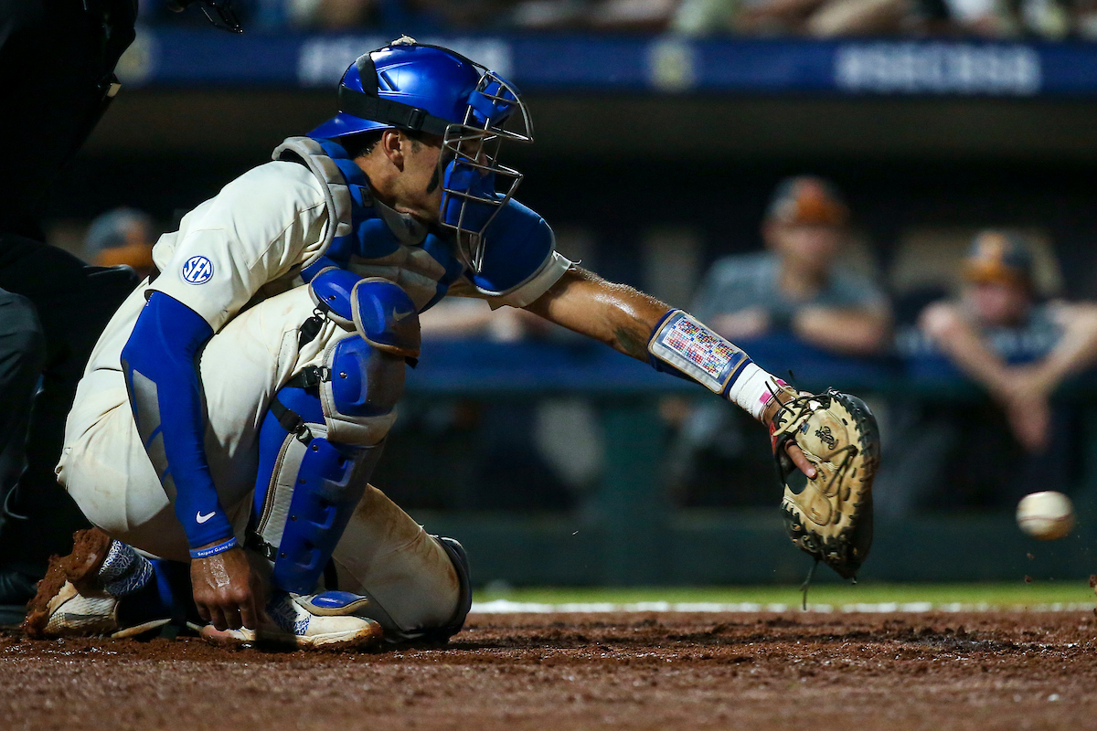 Devin Burkes.

Kentucky loses to Tennessee 2-12.

Photo by Sarah Caputi | UK Athletics