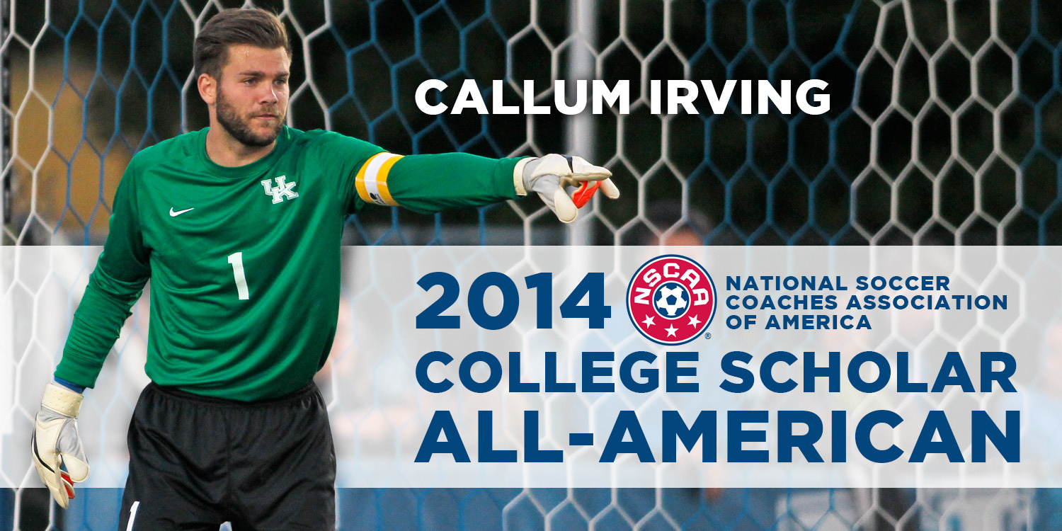 Callum Irving Named NSCAA Scholar All-American