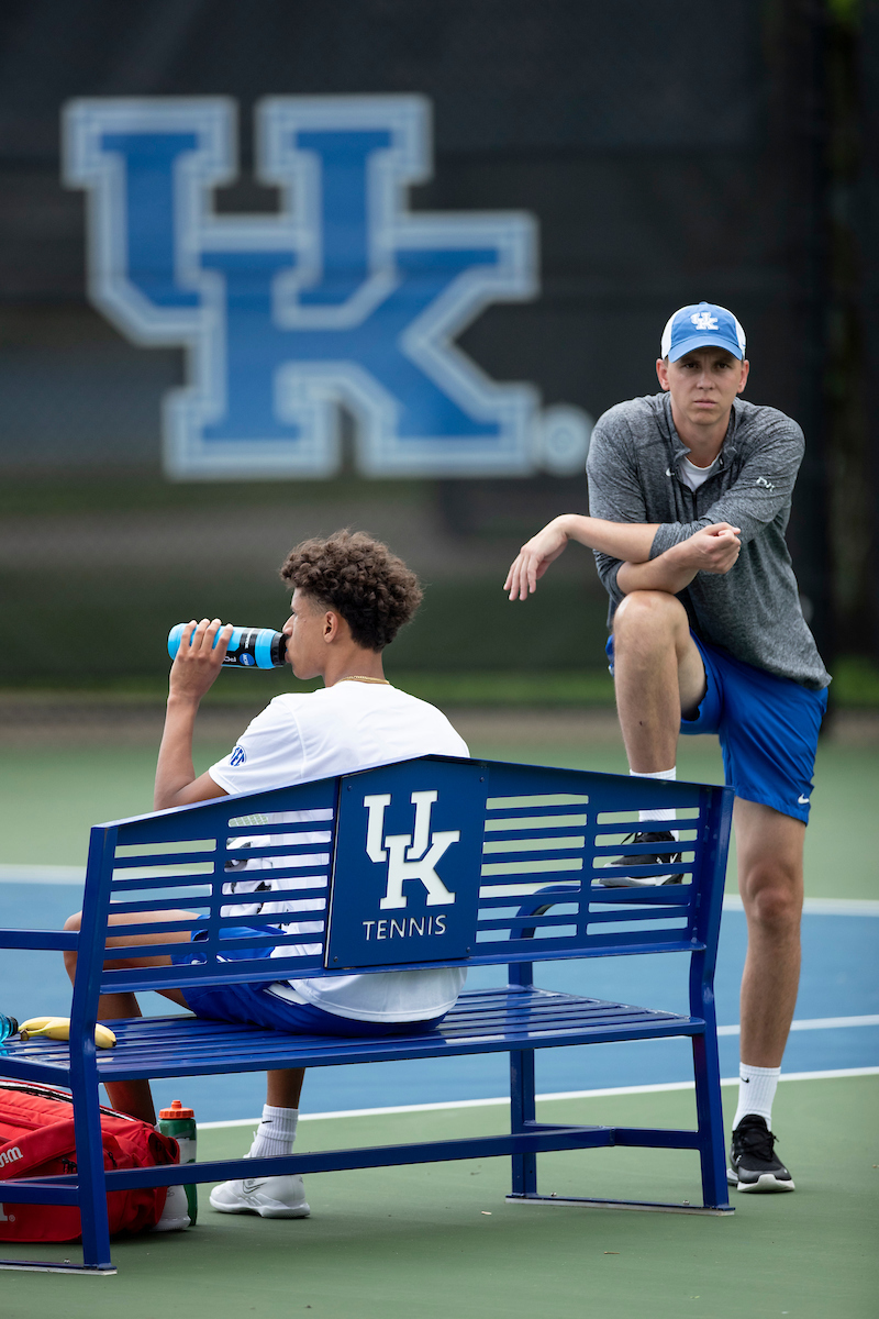 Gabriel Diallo. Peter Kobelt.

Kentucky beat DePaul 4-0 in the first round of the 2022 NCAA Men’s Tennis Tournament.

Photo by Elliott Hess | UK Athletics