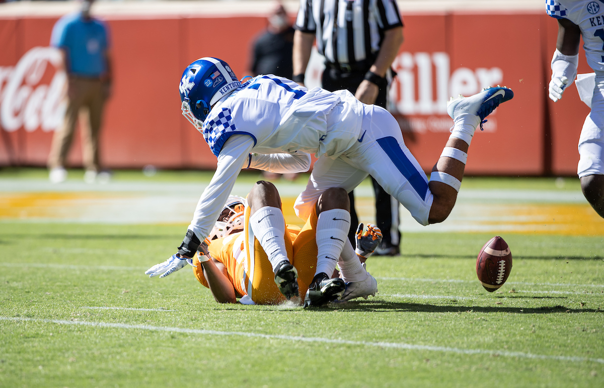 Vito Tisdale

UK defeats Tennessee 34-7

Photo By Jacob Noger | UK Football