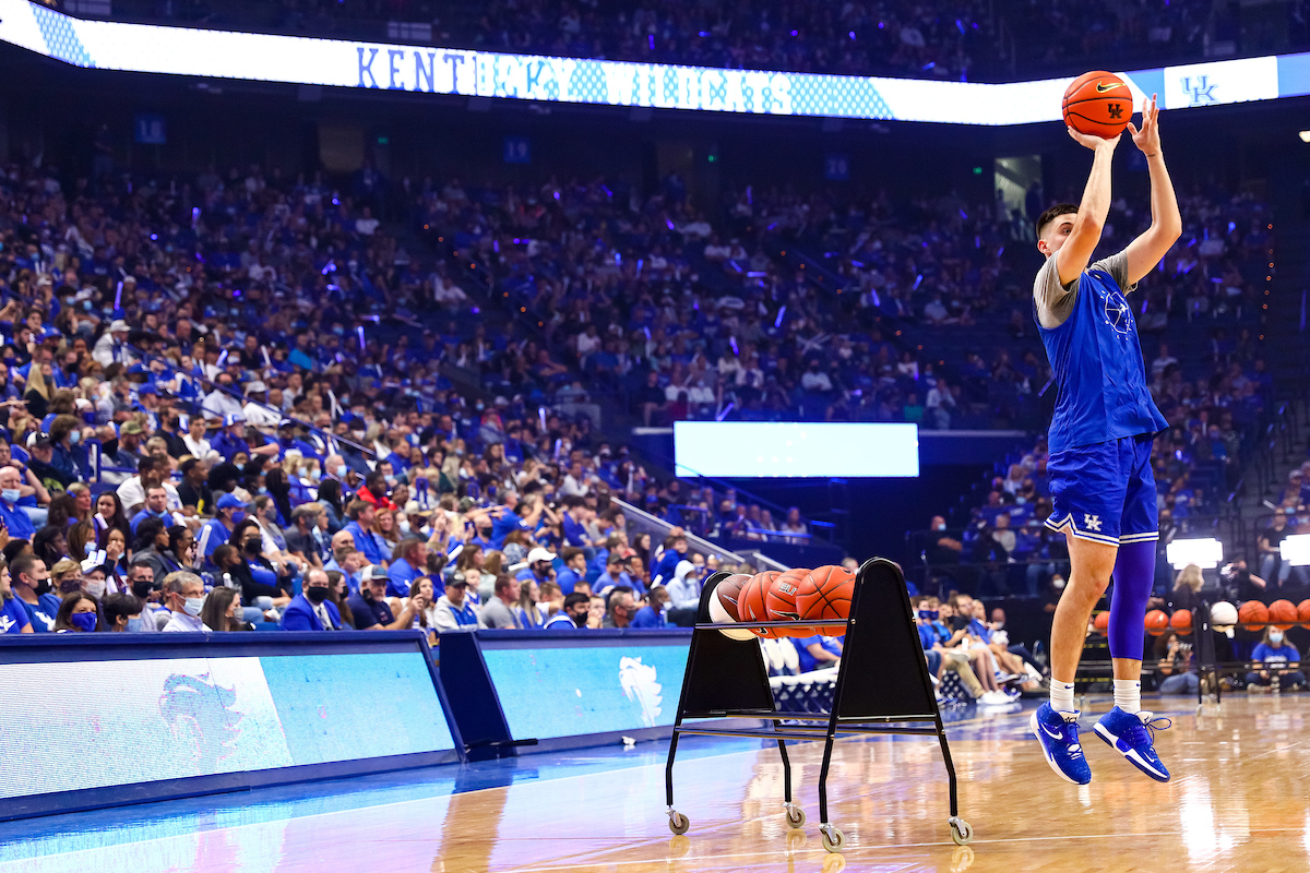 CJ Fredrick. Big Blue Madness.Photo by Eddie Justice | UK Athletics