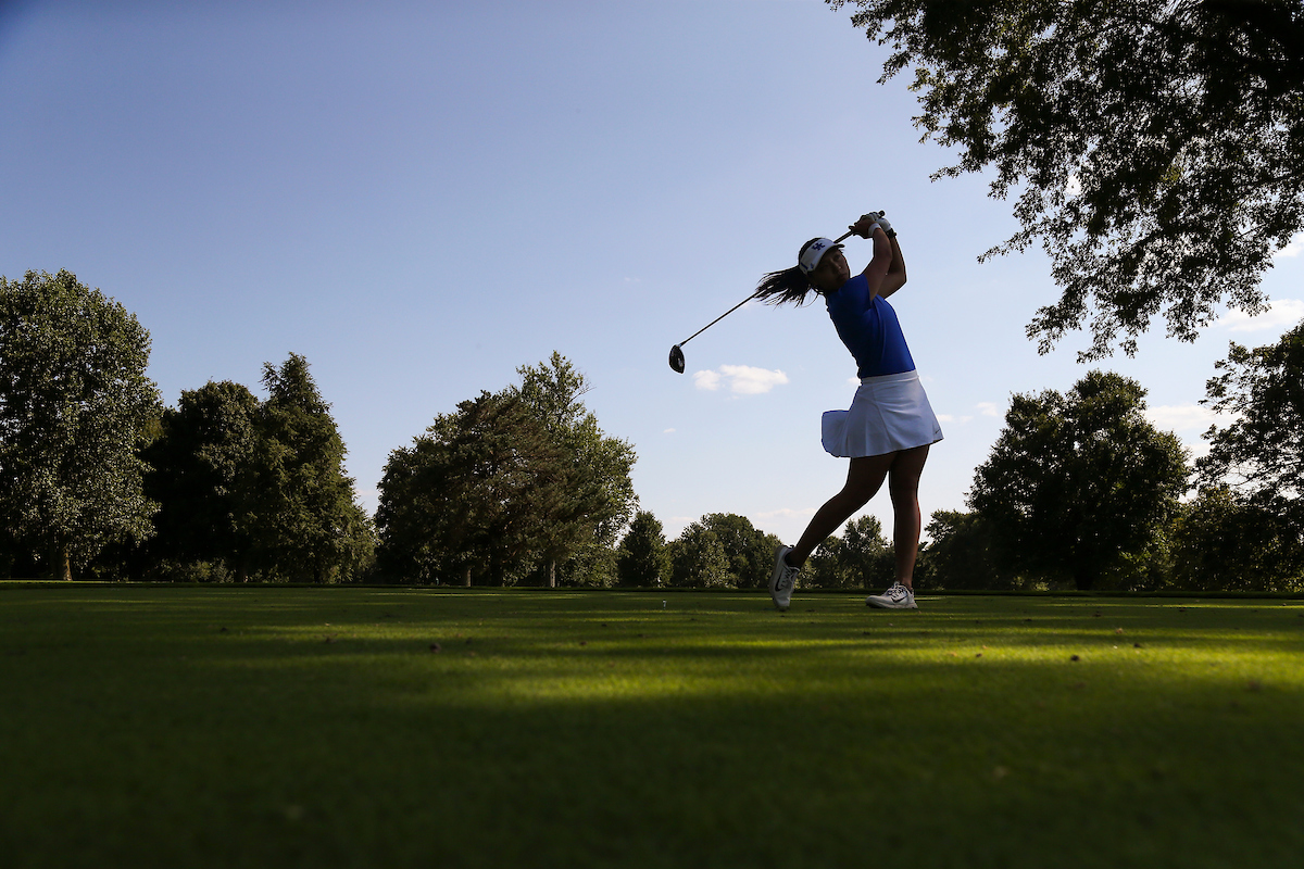 Josephine Chang.

Women's golf practice.

Photo by Chet White | UK Athletics