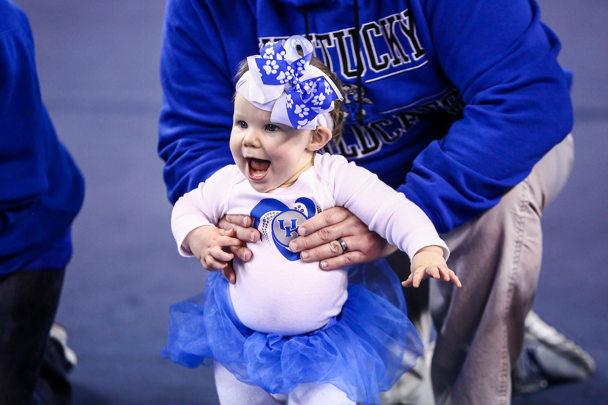 Baby.

Kentucky falls to Georgia 197.050-196.825.

Photo by Sarah Caputi | UK Athletics