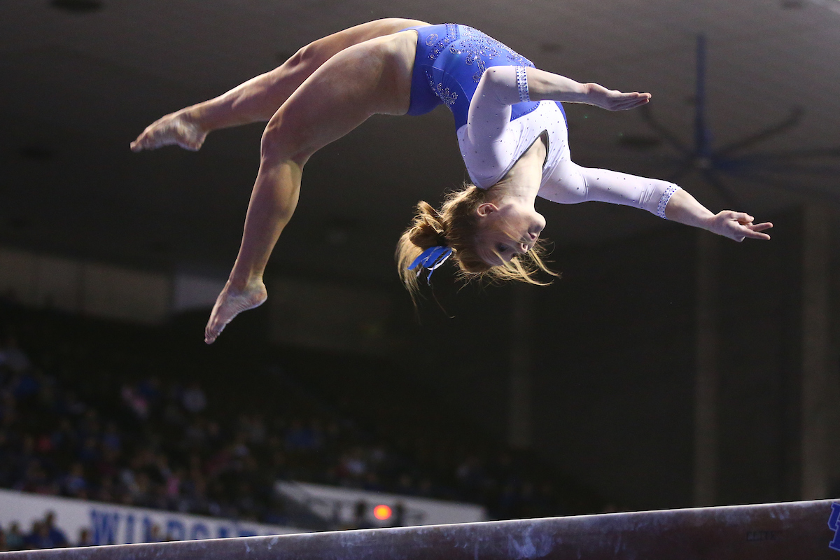 SIDNEY DUKES.


Kentucky beats Alabama, 197.200 - 196.800.

Photo by Elliott Hess | UK Athletics