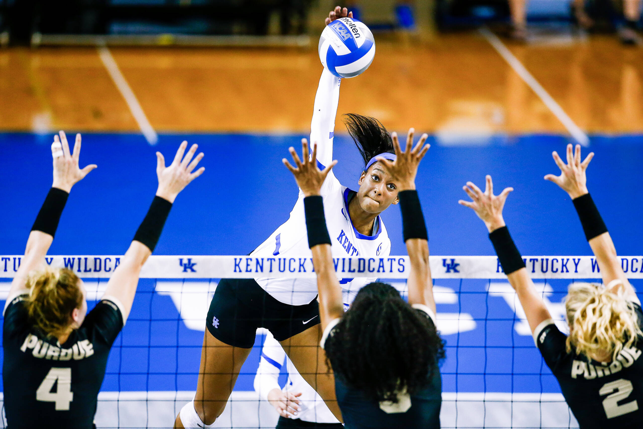 Leah Edmond.

UK falls to Purdue 3-2.

Photo by Chet White | UK Athletics