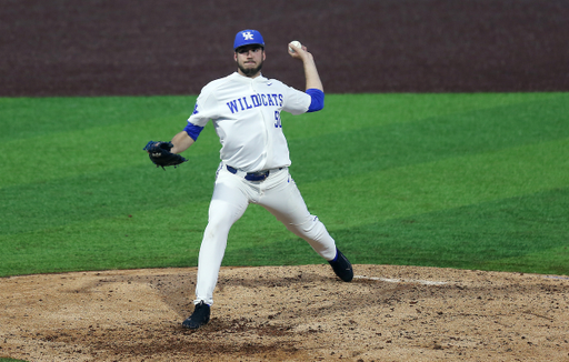 MASON HAZELWOOD
UK falls to UT on Friday, April 19, 2019.

Photo by Britney Howard | UK Athletics