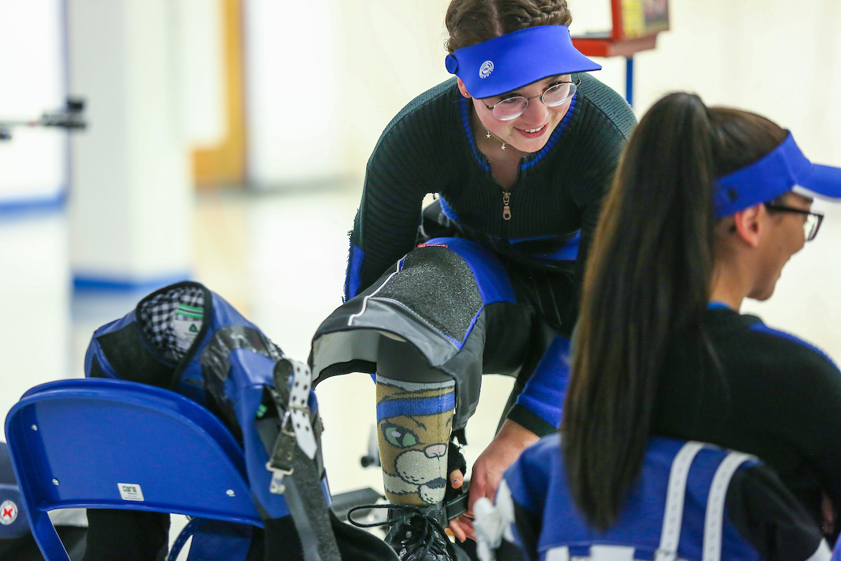 Mary Tucker. 

Kentucky Rifle vs the Navy. 

Photo by Sarah Caputi | UK Athletics