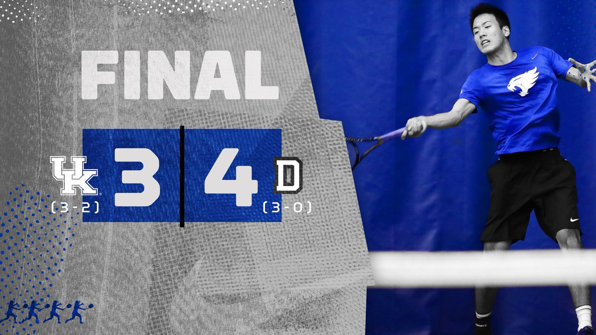 Men’s Tennis Upended by Dartmouth, Will Face Virginia Tech on Sunday