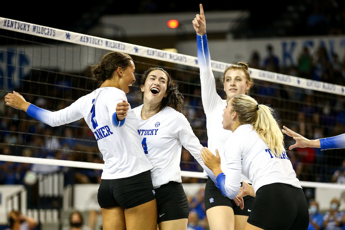 Emma Grome.

Kentucky sweeps UNI 3-0.

Photo by Eddie Justice | UK Athletics
