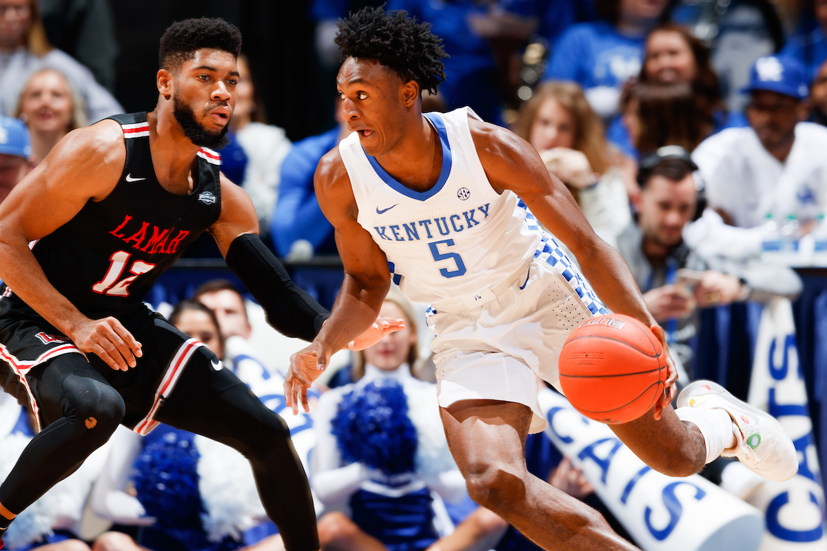 Immanuel Quickley.

Kentucky beat Lamar 81-56.


Photo by Elliott Hess | UK Athletics
