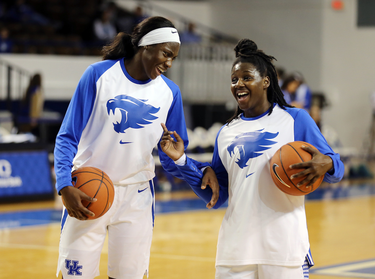 Rhyne Howard, Amanda Paschal
The Women's Basketball team beat Lincoln Memorial University.
Photo by Britney Howard | UK Athletics