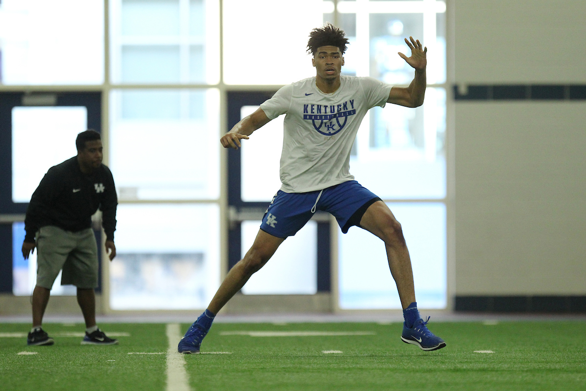 Nick Richards.

The men's basketball conditions on Tuesday, July 10th, 2018 at Nutter Field house in Lexington, Ky.

Photo by Quinlan Ulysses Foster I UK Athletics