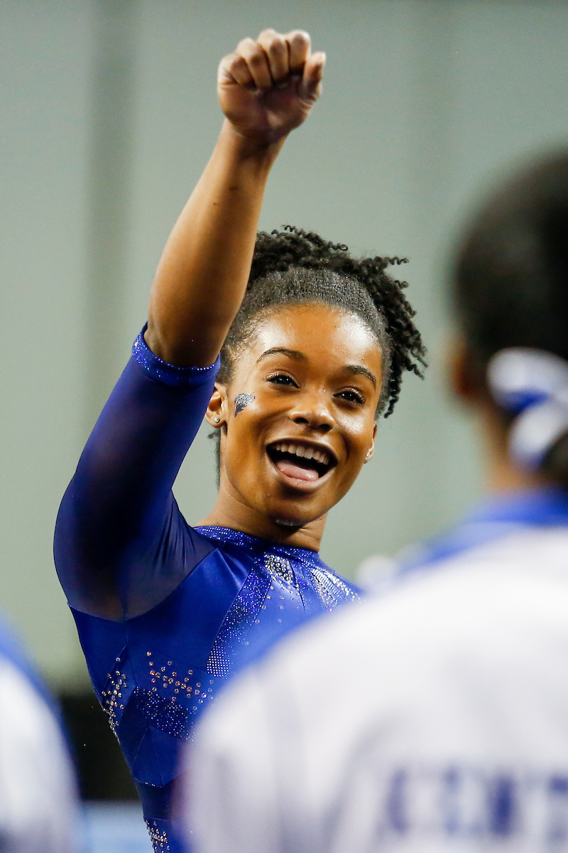 Arianna Patterson.

Gymnastics blue-white meet.

Photo by Hannah Phillips | UK Athletics