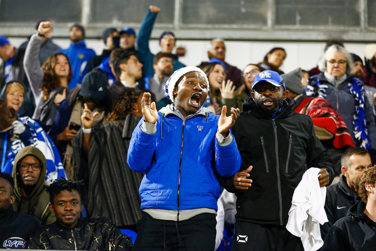 Fans.

Men's soccer beat Lipscomb 2-1.

Photo by Chet White | UK Athletics