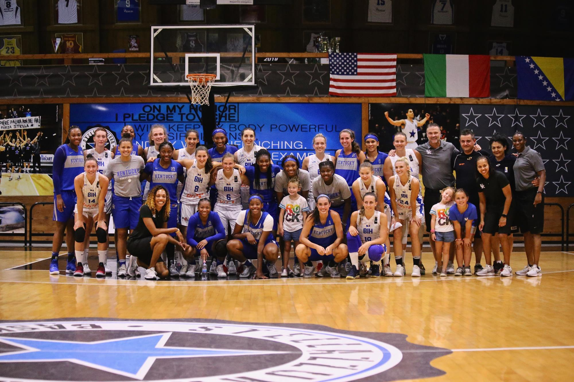 Kentucky WBB Dominates in Italy Debut