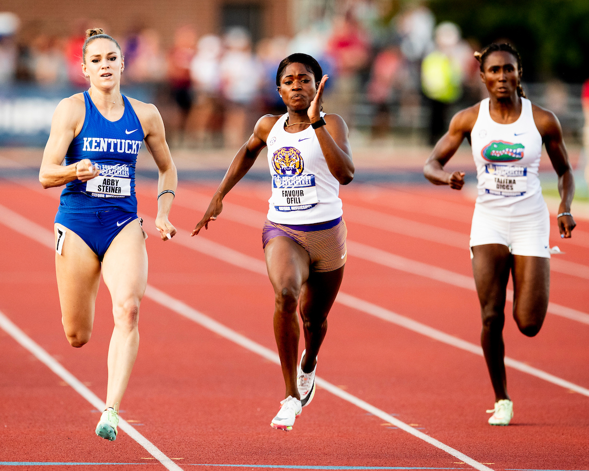 Abby Steiner.

SEC Outdoor Track and Field Championships Day 3.

Photo by Chet White | UK Athletics