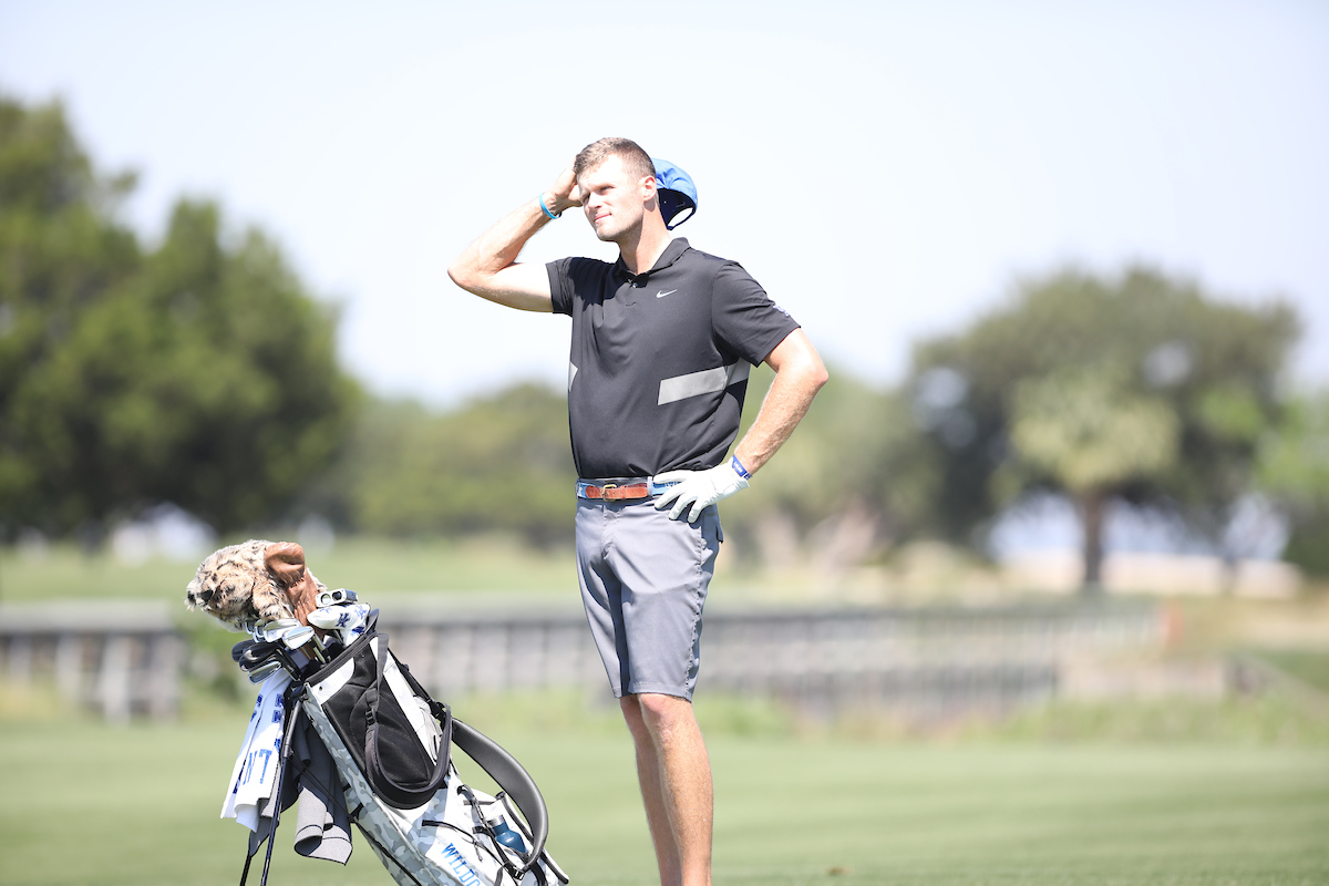Kentucky during the first round of the SEC Championship at Sea Island Golf Club on St. Simons Island, Ga., on Wednesday, April 21, 2021. (Photo by Steven Colquitt)