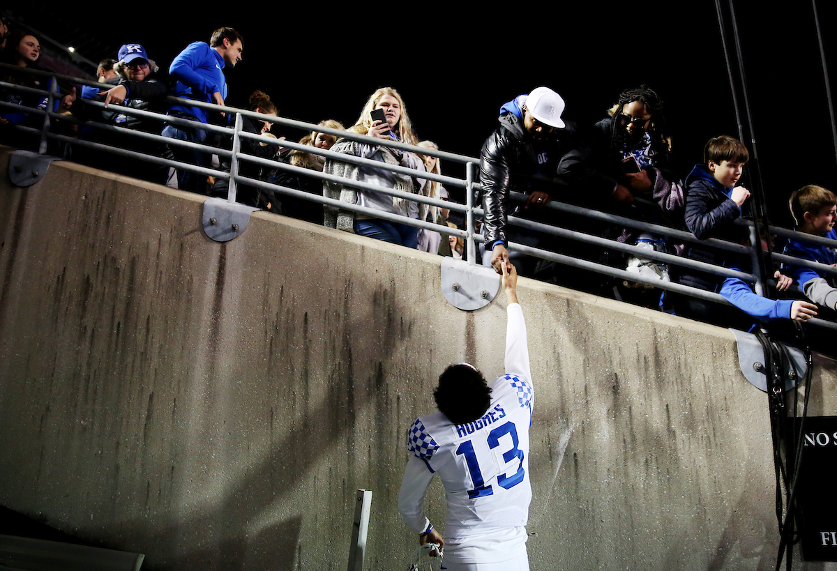 Za'Yaire Hughes

UK football beats Louisville 56-10 at Cardinal Stadium. 

Photo by Britney Howard  | UK Athletics