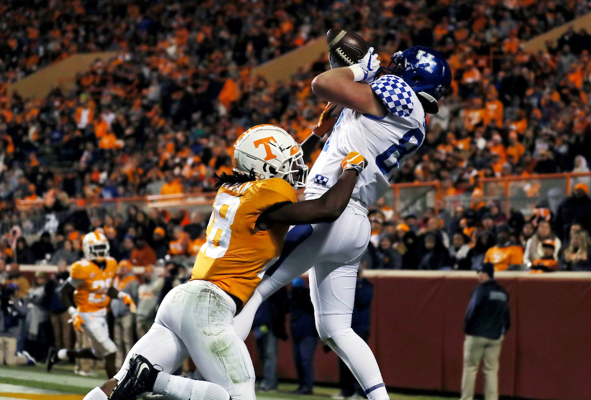 CJ Conrad

Football falls to Tennessee 24-7.

Photo by Britney Howard  | UK Athletics