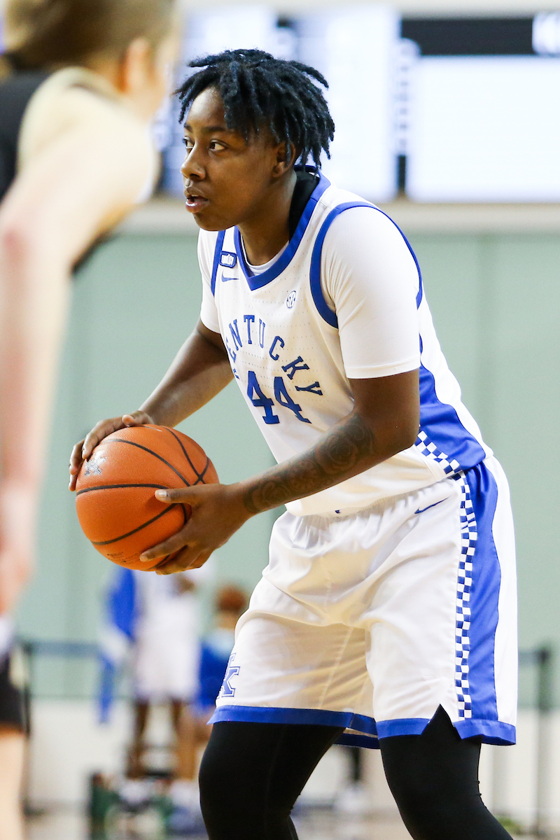 Dre’Una Edwards.

Kentucky beats Wofford 98-37.

Photo by Hannah Phillips | UK Athletics