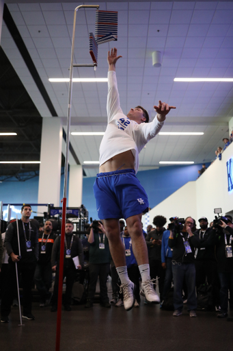 Tristan Yeomans.

Pro Day for UK Football.

Photo by Quinn Foster | UK Athletics