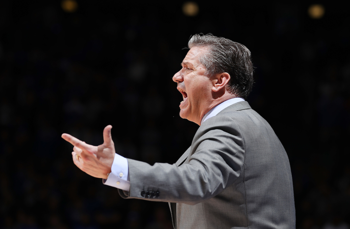 Coach Calipari.

The University of Kentucky men's basketball team beats Vanderbilt 83-81 on Tuesday, January 30, 2018 at Rupp Arena in Lexington, Ky.

Photo by Elliott Hess | UK Athletics