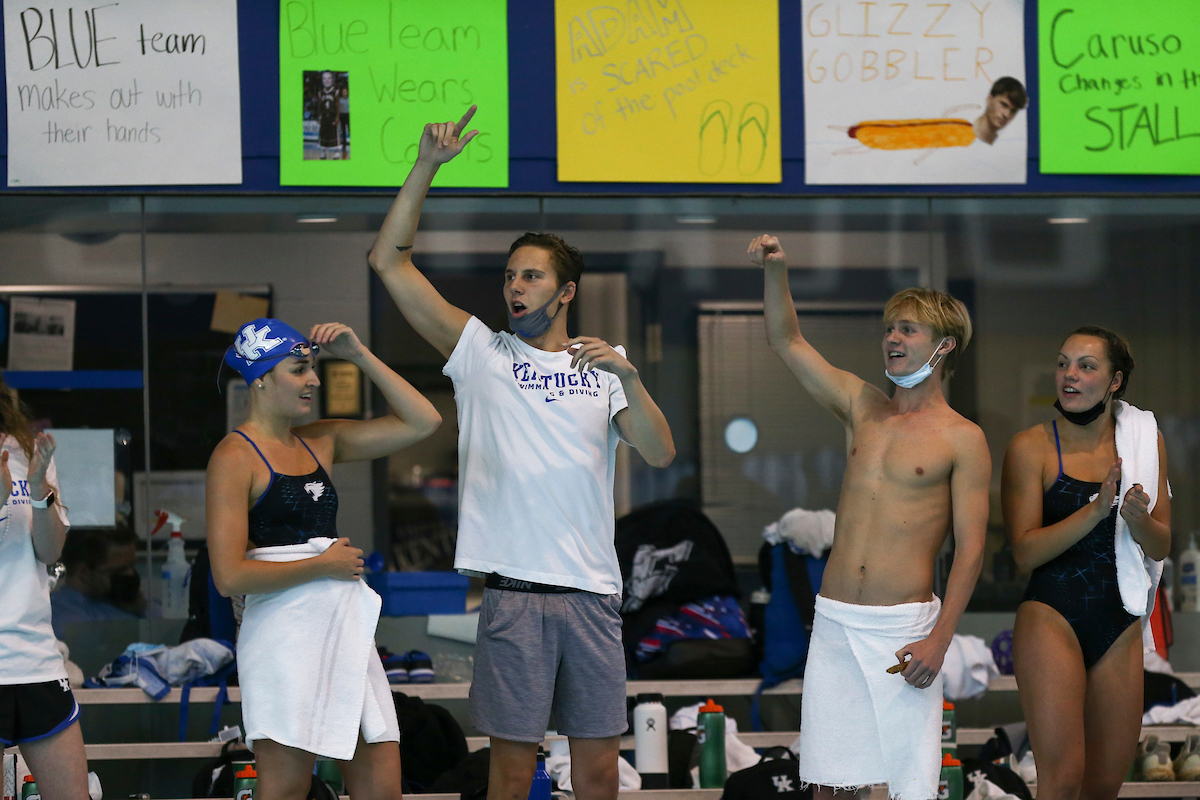 Kentucky Swim and Dive Blue and White meet.

Photo by Grace Bradley | UK Athletics