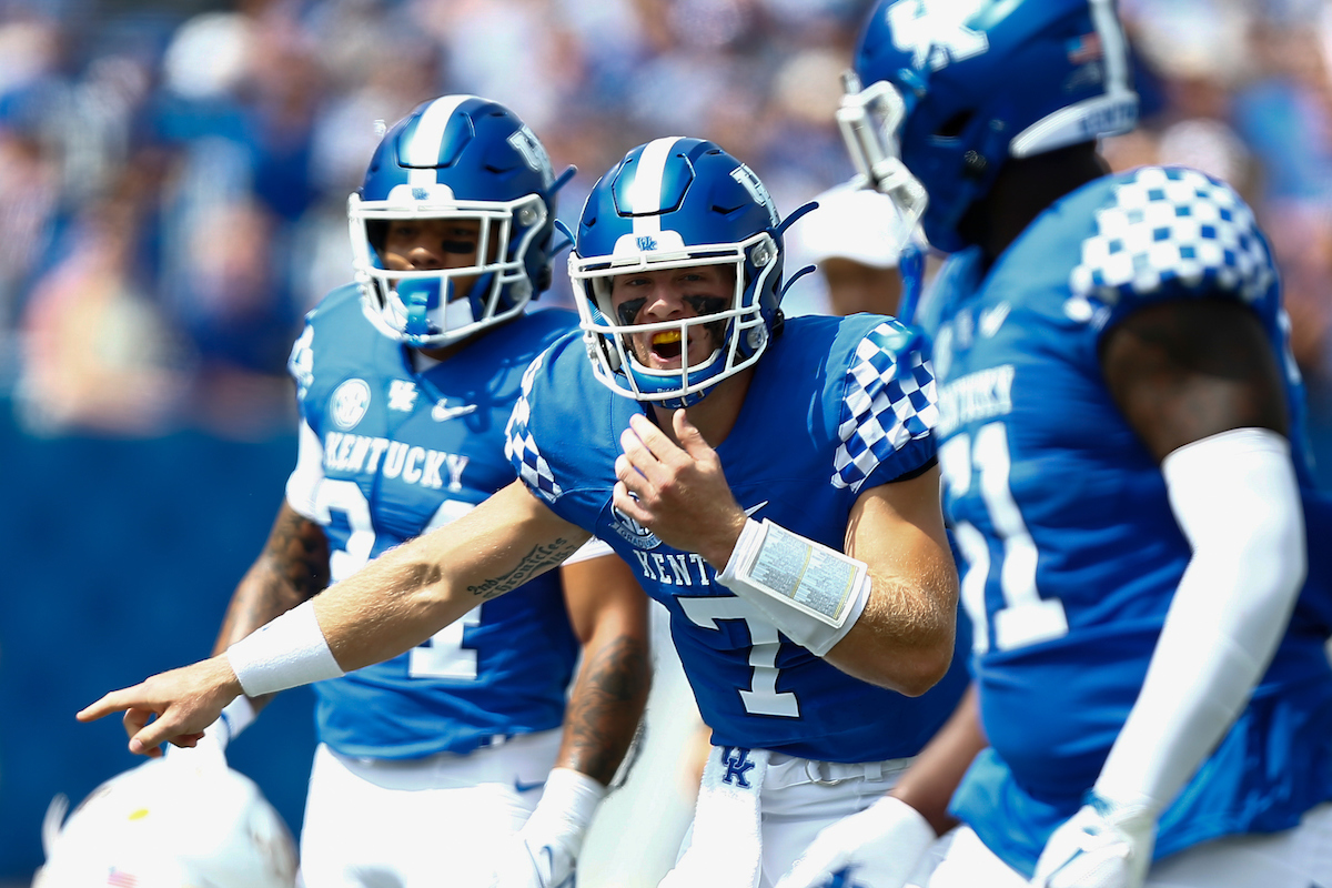 Will Levis. 

UK beat ULM 45-10. 

Photo By Barry Westerman | UK Athletics