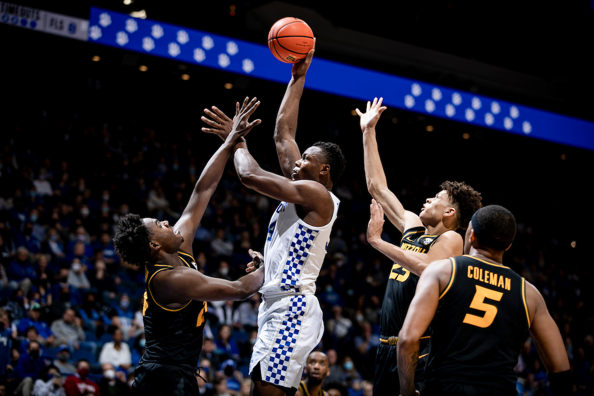 Oscar Tshiebwe.

Kentucky beat Missouri 83-56.

Photos by Chet White | UK Athletics