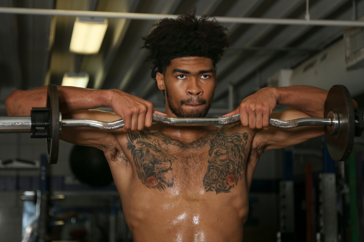 Nick Richards.

Big Blue Caravan. Somerset, Ky. Somerset Kroger. June 21, 2018.

Photo by Chet White | UK Athletics