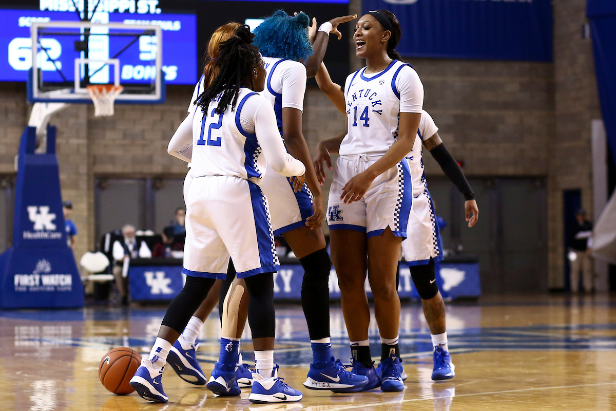 Tatyana Wyatt, Amanda Paschal.

Kentucky beat Mississippi State 73-62.

Photo by Grace Bradley | UK Athletics