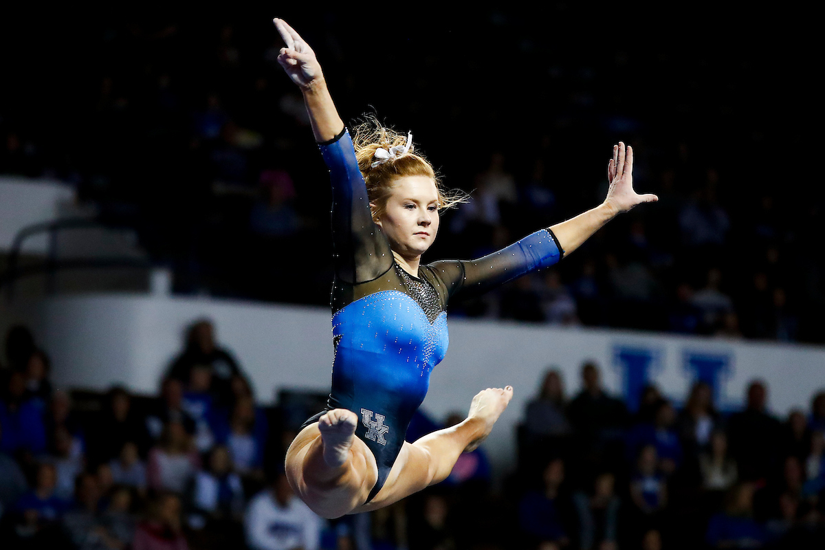 Sidney Dukes.

The UK gymnastics team hosted #11 Auburn at Memorial Coliseum.

Photo by Chet White| UK Athletics