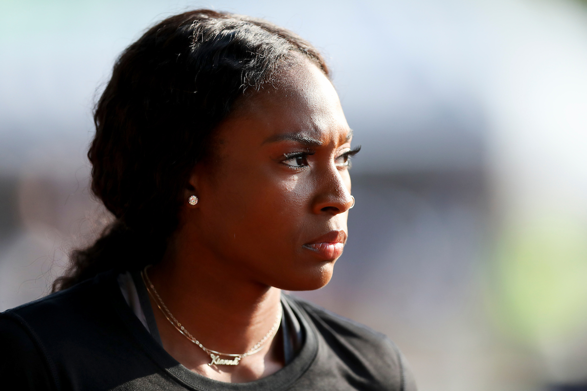 Kianna Gray.

Day two of the NCAA Track and Field Outdoor National Championships. Eugene, Oregon. Thursday, June 7, 2018.

Photo by Elliott Hess | UK Athletics