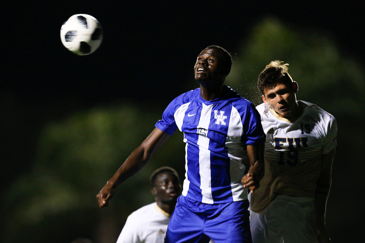 Aime Mabika.

Men's Soccer falls to Florida International 3-2.

Photo by Michael Reaves | UK Athletics