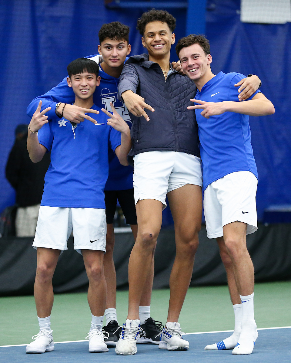 Ying-Ze Chen, Alexandre LeBlanc, Gabriel Diallo, and Francois Musitelli.

Kentucky defeats VCU 7-0.

Photo by Tommy Quarles | UK Athletics