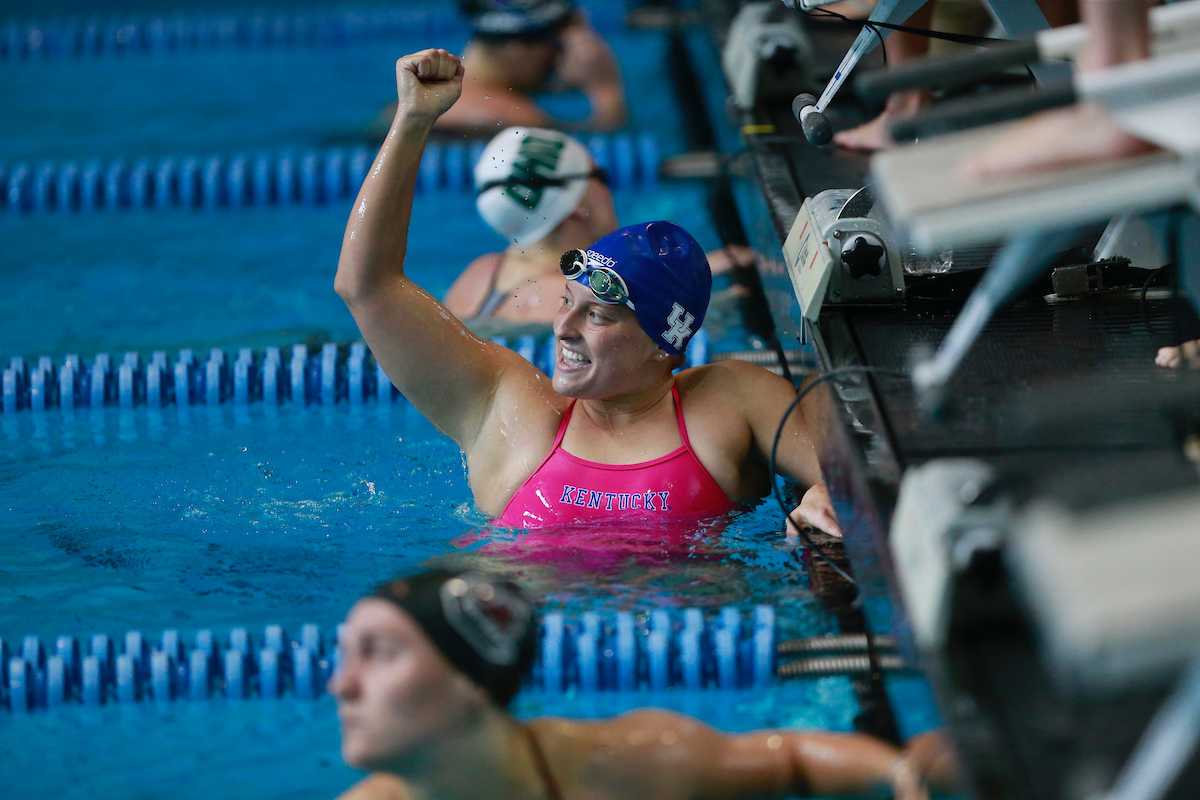 Lauren Edelman.

Kentucky Swim & Dive vs. South Carolina & Ohio.

Photo by Noah J. Richter | UK Athletics