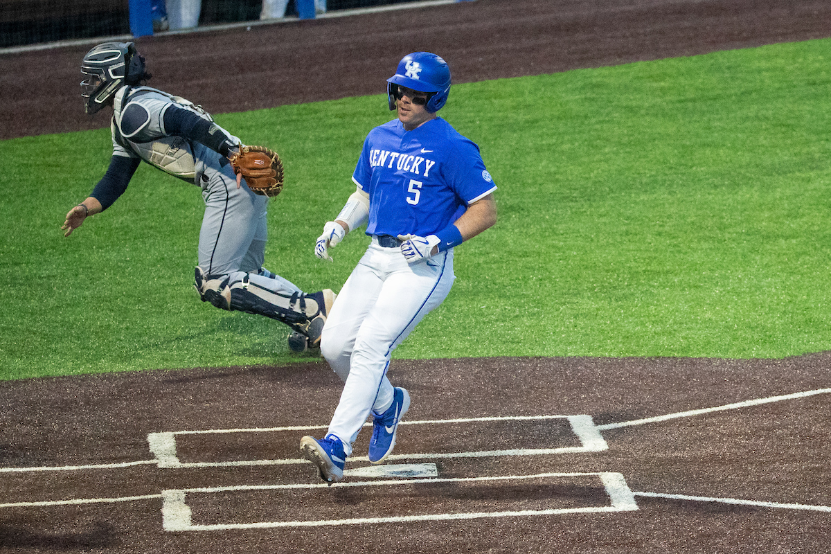 Kentucky Wildcats T.J. Collett (5)

Kentucky baseball defeats Xavier 16-3.

Photo by Mark Mahan | UK Athletics