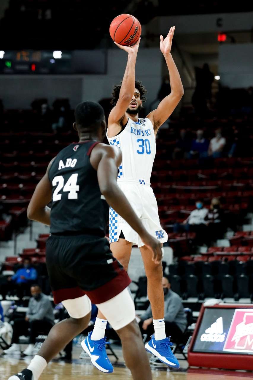 Olivier Sarr. 

Kentucky beat Mississippi State 78-73 in Starkville.

Photo by Chet White | UK Athletics