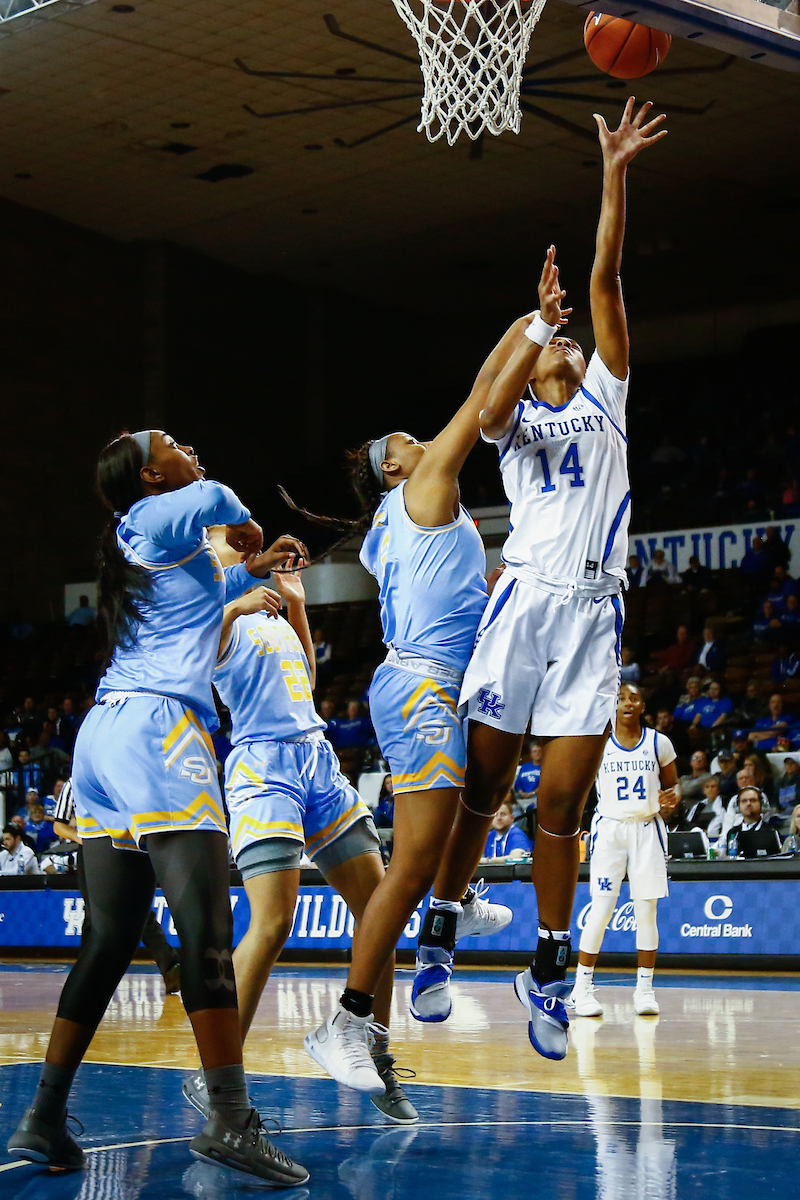 Tatyana Wyatt. 

UK women's basketball beat Southern 91-41.

Photo by Eddie Justice | UK Athletics