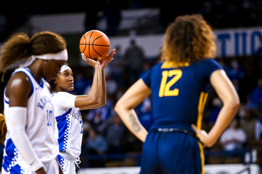 Nyah Leveretter. 

Kentucky beats WVU 83-60.

Photo by Eddie Justice | UK Athletics