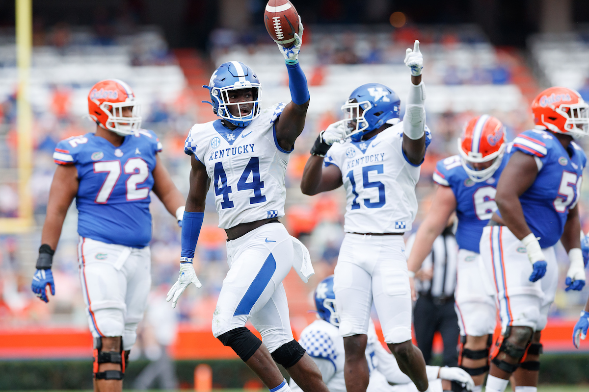 JAMIN DAVIS.

Kentucky falls to Florida, 34-10.

Photo by Elliott Hess | UK Athletics