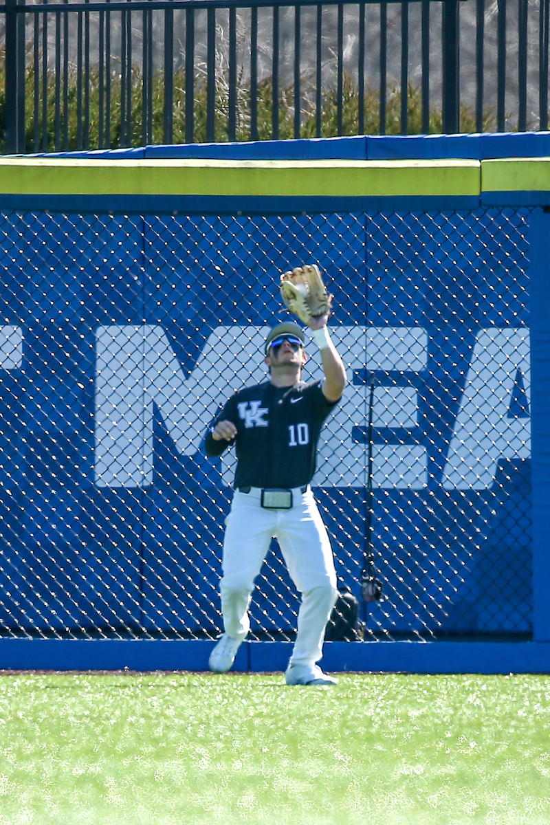 Hunter Jump.

Kentucky sweeps Western Michigan 16-5.

Photo by Sarah Caputi | UK Athletics