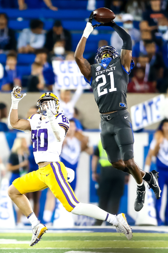 Quandre Mosely. 

UK beat LSU 42-21.

Photo by Eddie Justice | UK Athletics