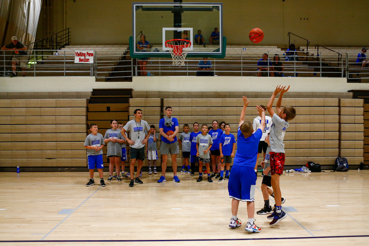 CJ Fredrick.

Kentucky men's basketball camp at South Oldham High School in Crestwood, Kentucky.

Photo By Barry Westerman | UK Athletics
