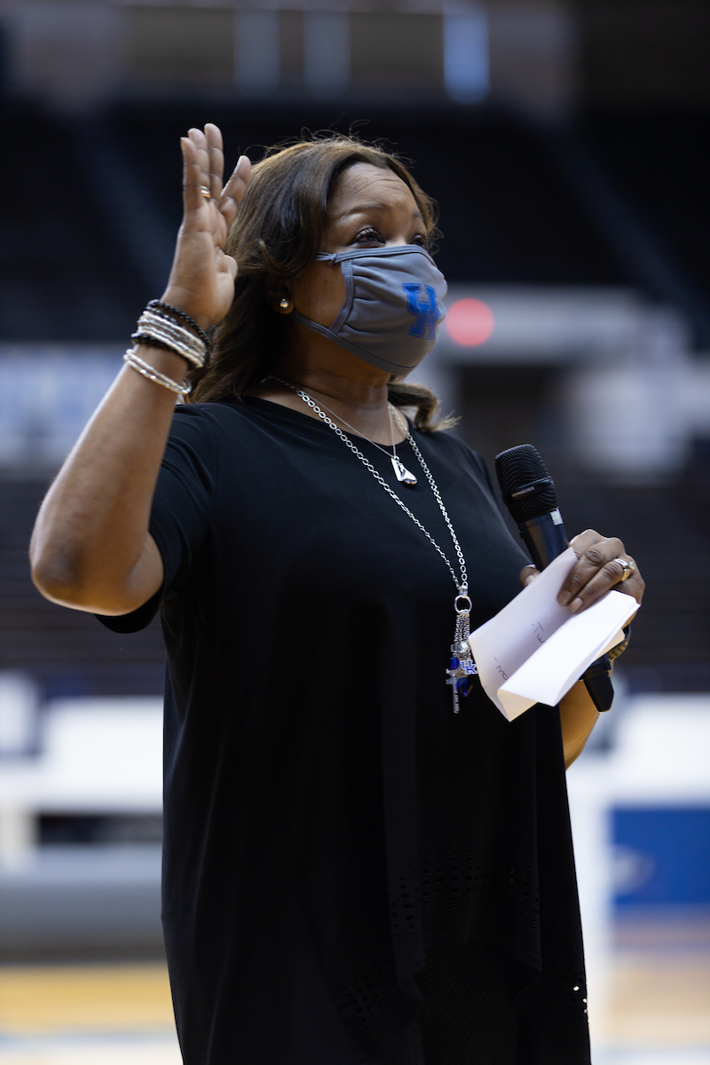 Dawn Walters.

Cheer & Dance Nationals Sendoff

Photo by Grant Lee | UK Athletics