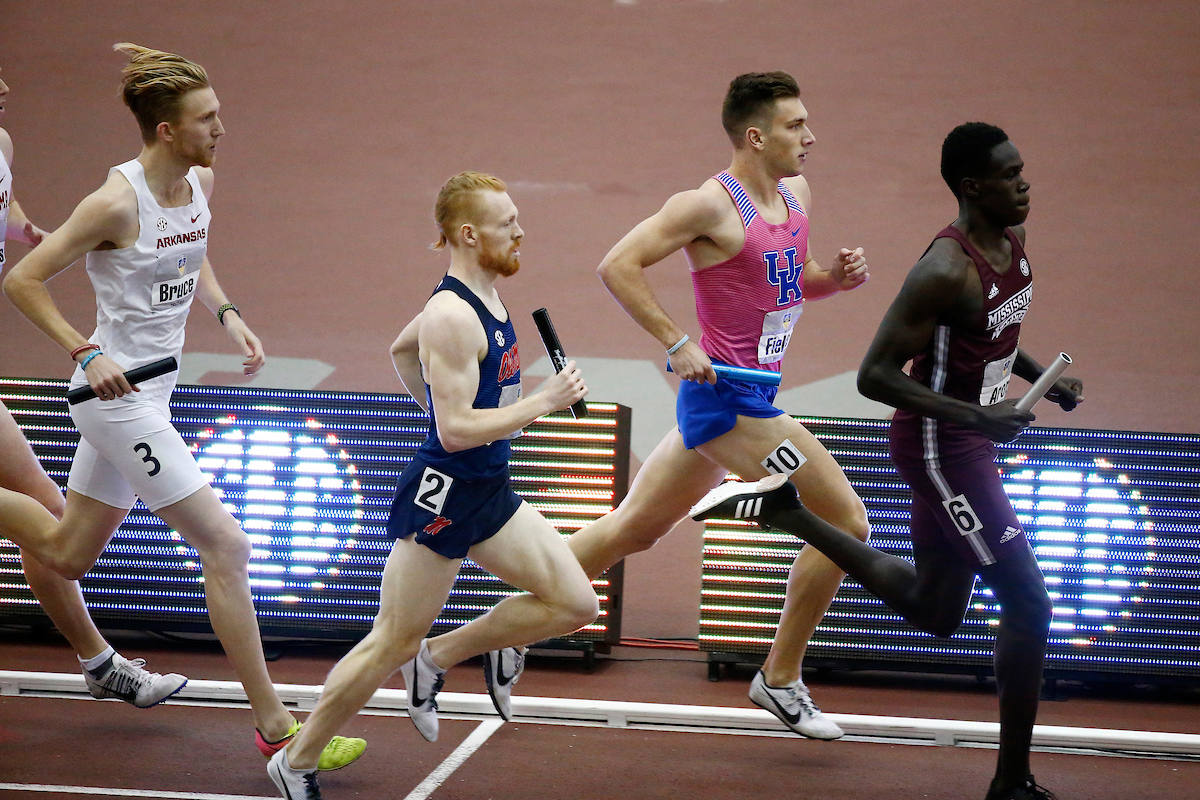 Brennan Fields.

The University of Kentucky track and field team competes in day two of the 2018 SEC Indoor Track and Field Championships at the Gilliam Indoor Track Stadium in College Station, TX., on Sunday, February 25, 2018.

Photo by Chet White | UK Athletics
