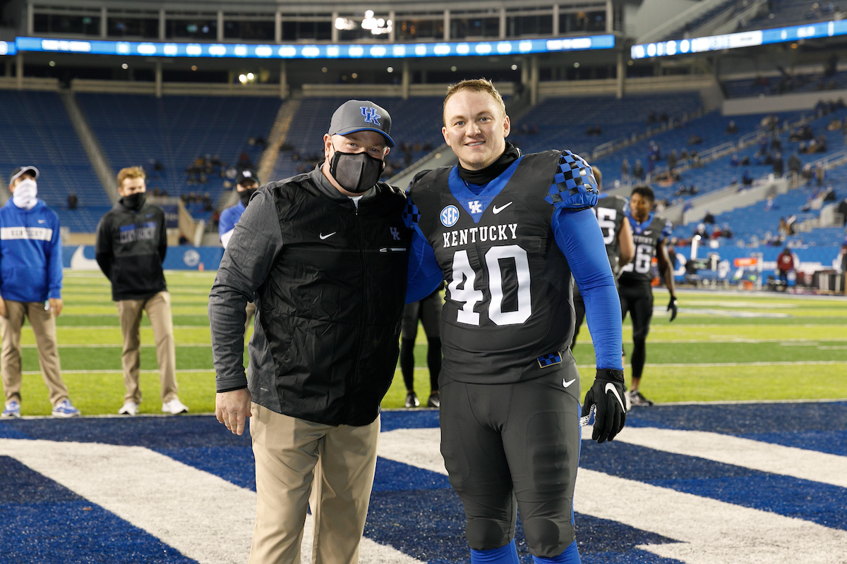 JACKSON HIGH.

Kentucky beats South Carolina, 41-18.

Photo by Elliott Hess | UK Athletics